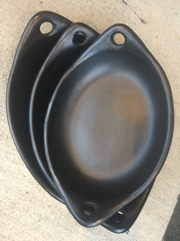 Black Clay Baking Dishes in three sizes