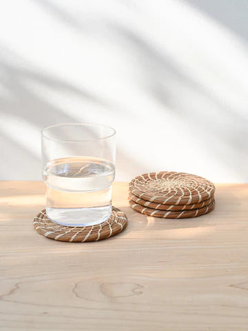 PINE NEEDLE COASTER SET GUATEMALA