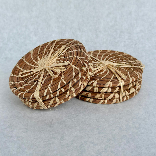 PINE NEEDLE COASTER SET GUATEMALA