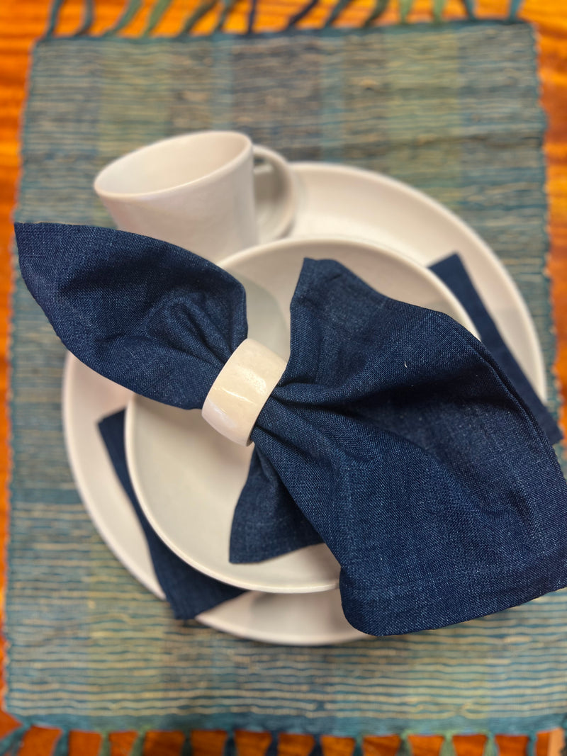 Indigo Dinner Napkin Handwoven  from Guatemala