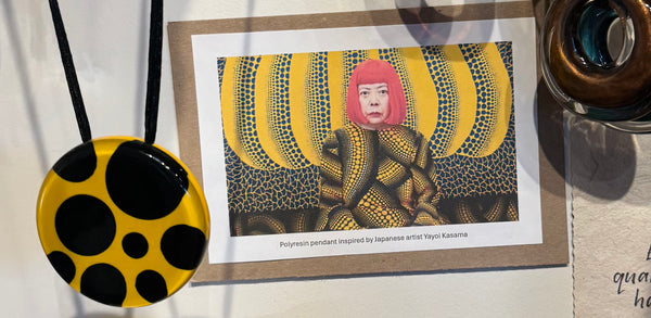 POLYRESIN  DOT PENDANT INSPIRED BY YAYOI KUSAMA THAILAND