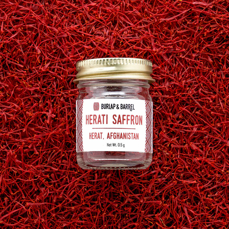 BURLAP & BARREL HERATI SAFFRON FROM AFGANISTAN .5g JAR