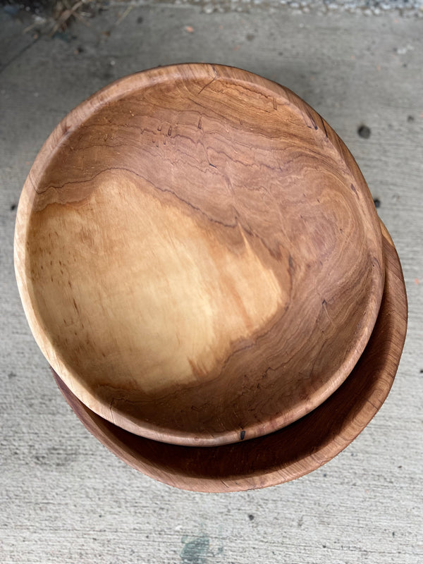 HAND CARVED OLIVE WOOD BOWL  KENYA