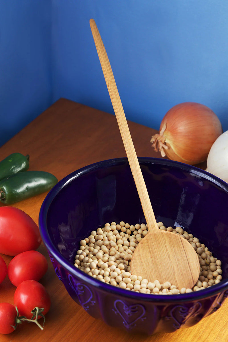 WILD OLIVE  WOOD LOLLIPOP ROUND COOKING SPOON KENYA