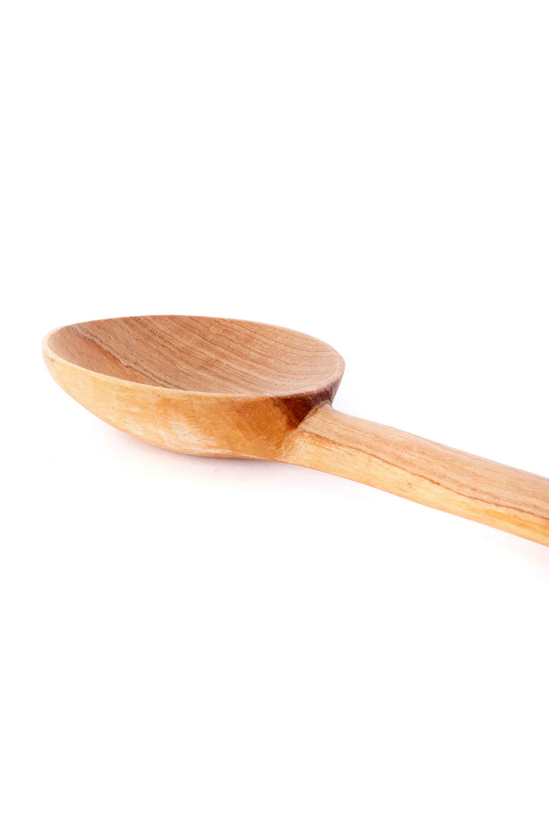WILD OLIVE  WOOD LOLLIPOP ROUND COOKING SPOON KENYA