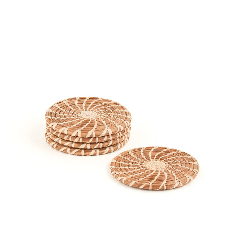 PINE NEEDLE COASTER SET GUATEMALA