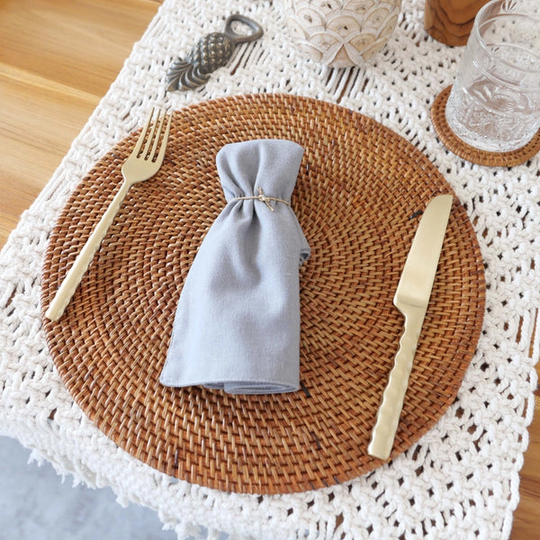 RATTAN ROUND PLACEMAT HAND CRAFTED INDONESIA