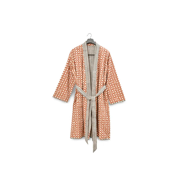 BLOCK PRINTED REVERSIBLE ROBE INDIA