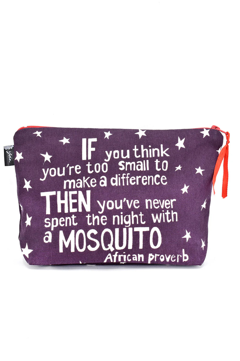 AFRICAN PROVERB ZIP POUCH  SOUTH AFRICA