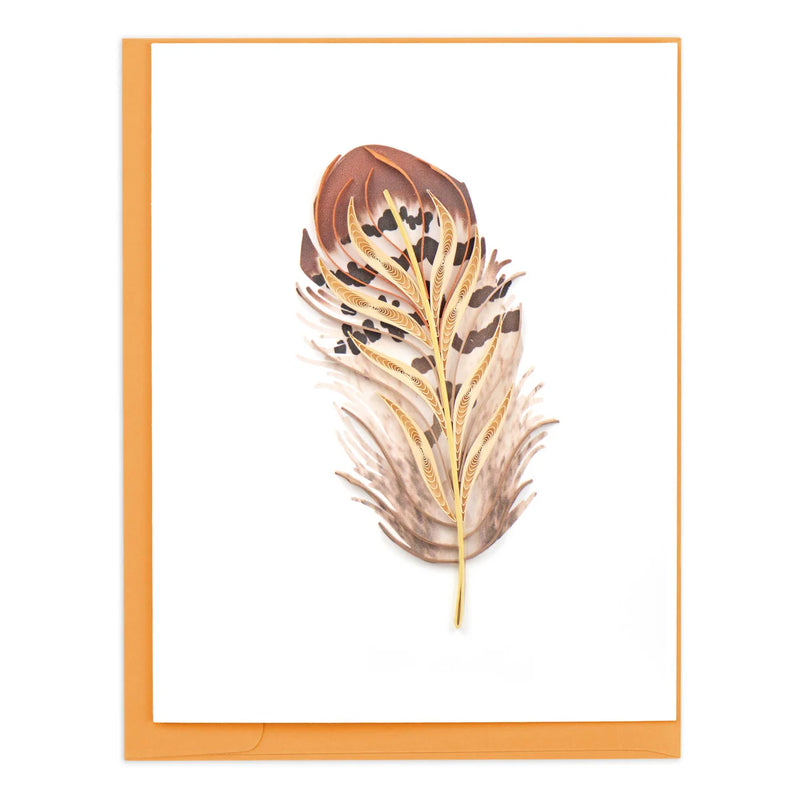 QUILLING CARD FEATHER NOTE CARD BOX SET