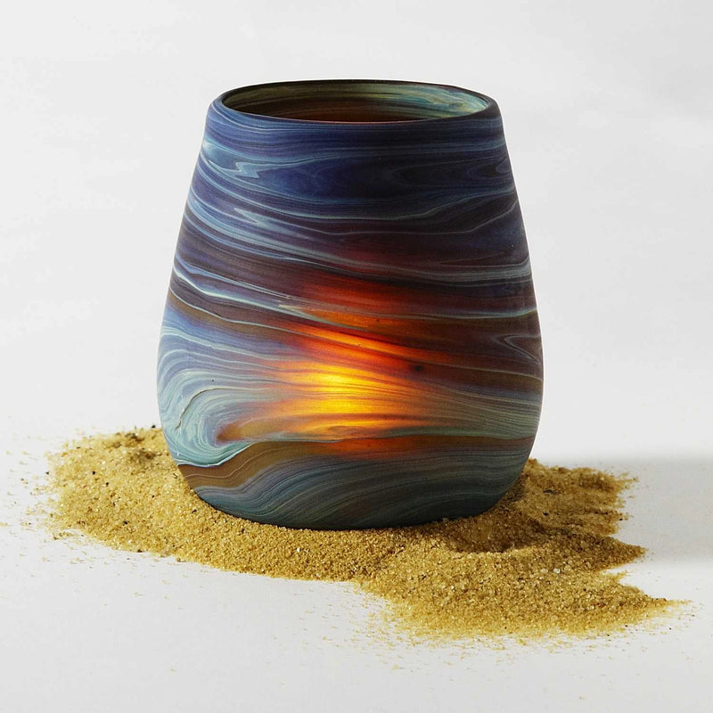 Hand Blown Glass Votive by Hebron Glass