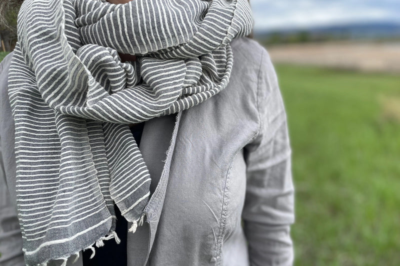 JUDITH COTTON SCARF WOVEN BY HAND ETHIOPIA