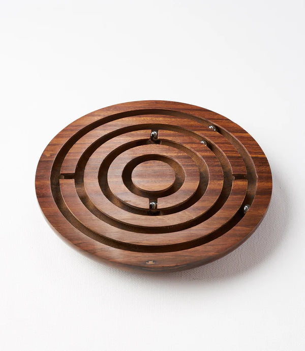 LABYRINTH GAME HAND CARVED INDIA
