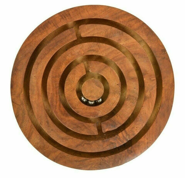 LABYRINTH GAME HAND CARVED INDIA