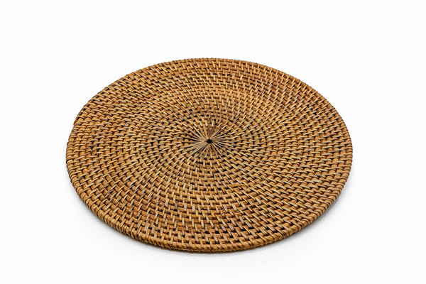 RATTAN ROUND PLACEMAT HAND CRAFTED INDONESIA