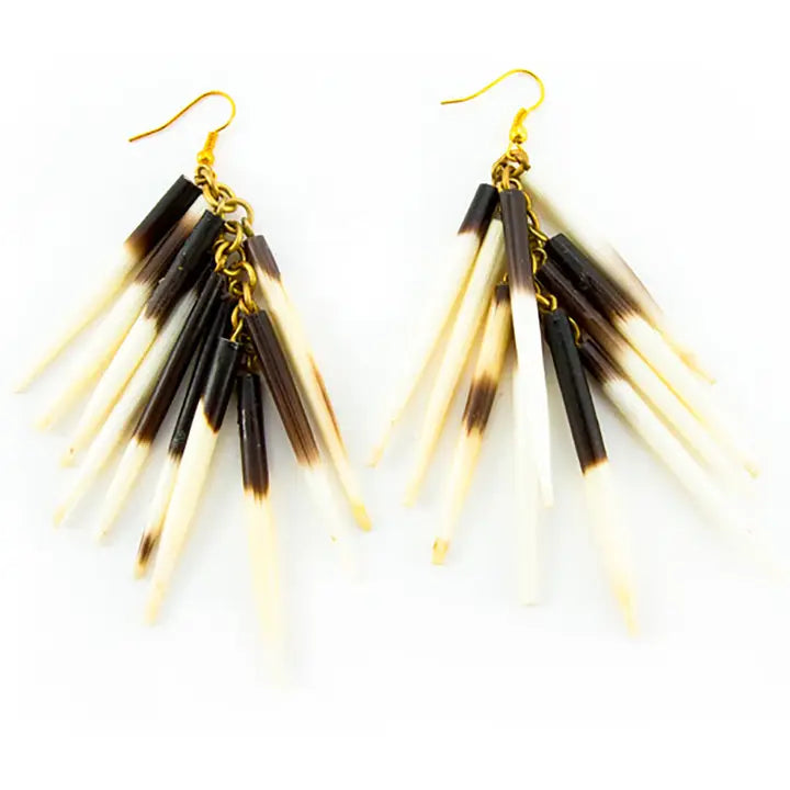 Porcupine Quill earrings from Kenya