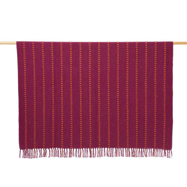 FESTIVE RETHREAD FUCHISA BLANKET INDIA