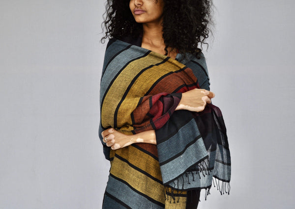 HASSATE HAND WOVEN COTTON WRAP ETHIOPIA