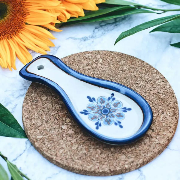 HAND PAINTED SPOON REST GUATEMALA