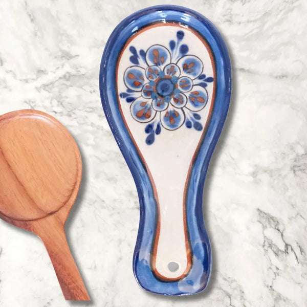 HAND PAINTED SPOON REST GUATEMALA