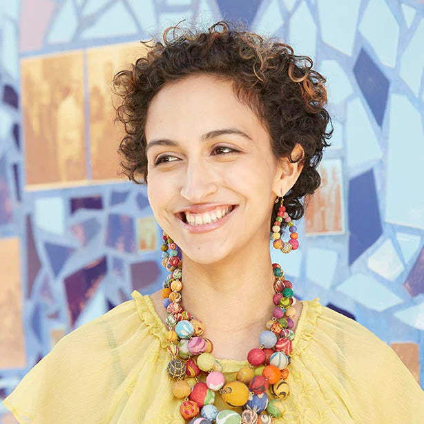 KANTHA TEARDROP EARRING INDIA