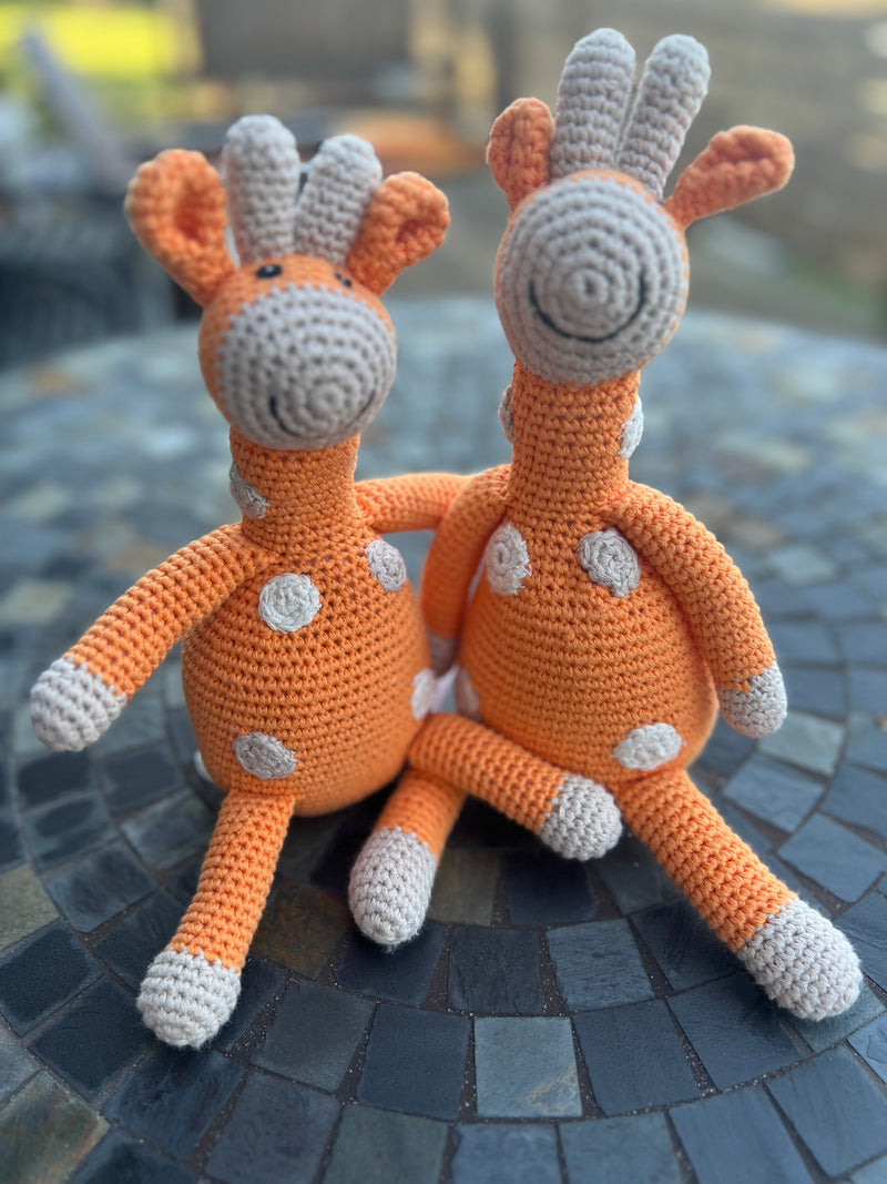 ORGANIC  COTTON GIRAFFE RATTLE  BANGLADESH