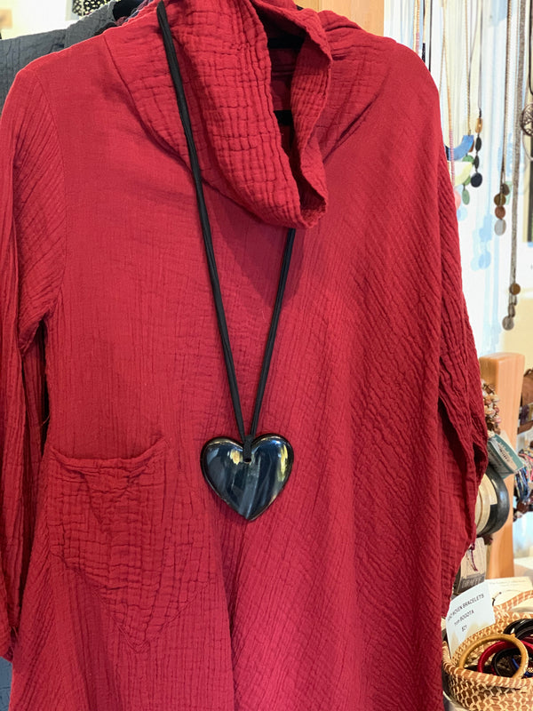 Horn Heart Necklace