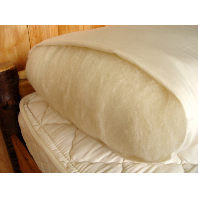 NATURAL BED PILLOW WOOL FILLED